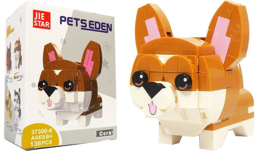 JIE STAR Pets Eden Construction Set: Corgi