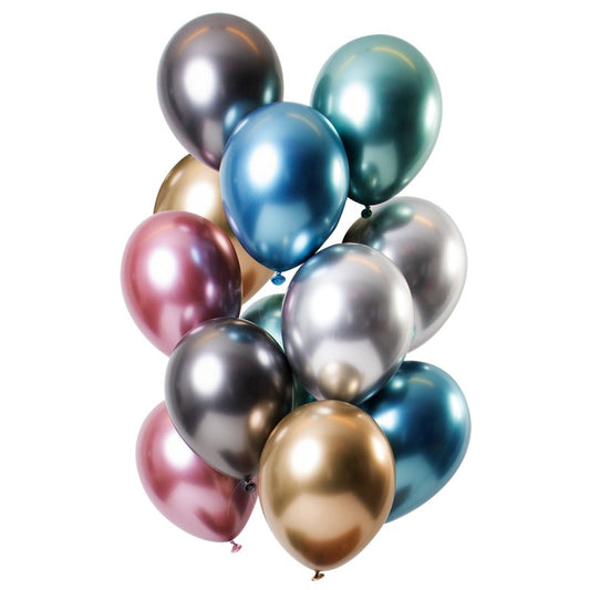 Balloons Mirror Treasures 33cm - 12 pieces