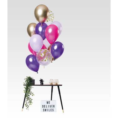 Balloons Purple Posh 33cm - 12 pieces