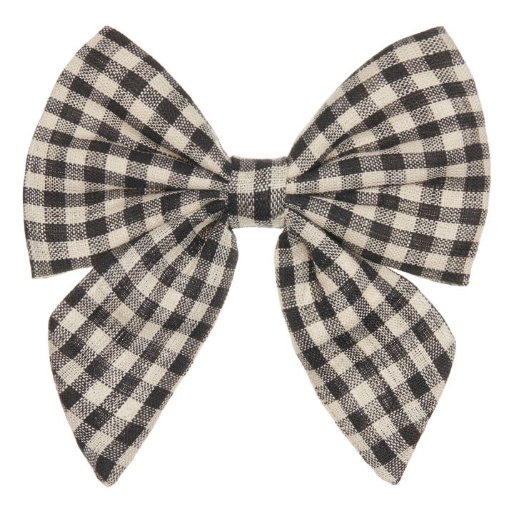 Gingham Bow | Black