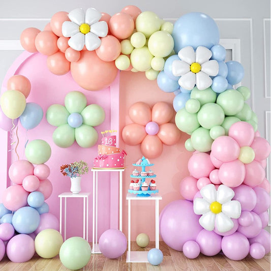 Kit 102 ballons PASTEL FLEUR + ACC