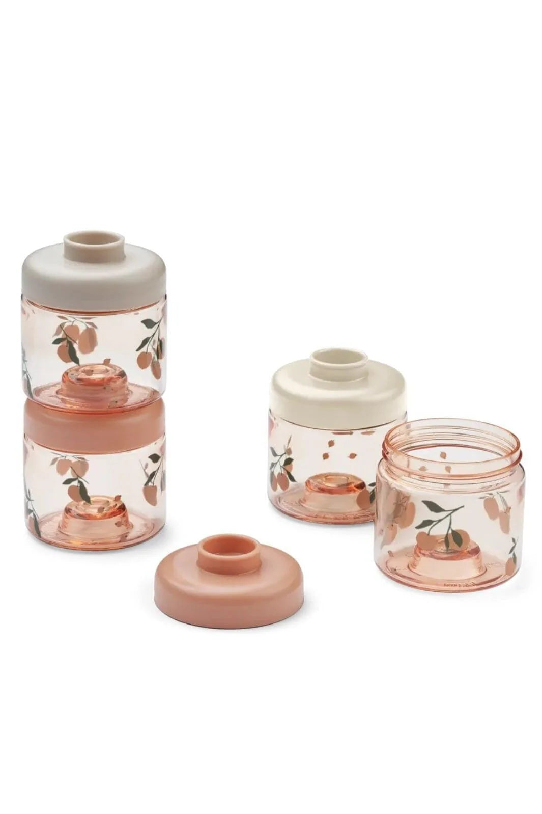 Dominique Baby Food Boxes 4 pack - Peach / Sea shell