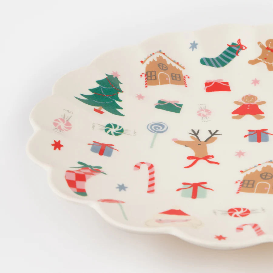 Jolly Christmas melamine plate L