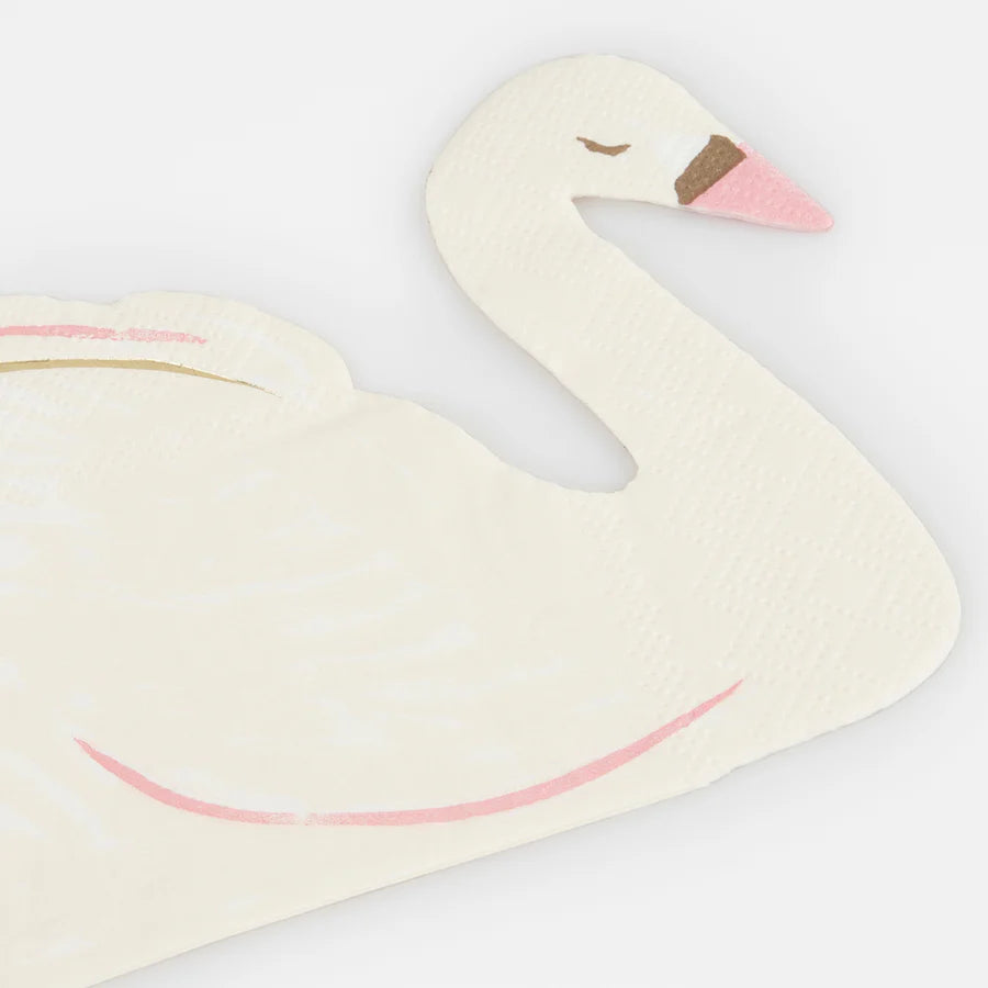 Swan shaped napkins