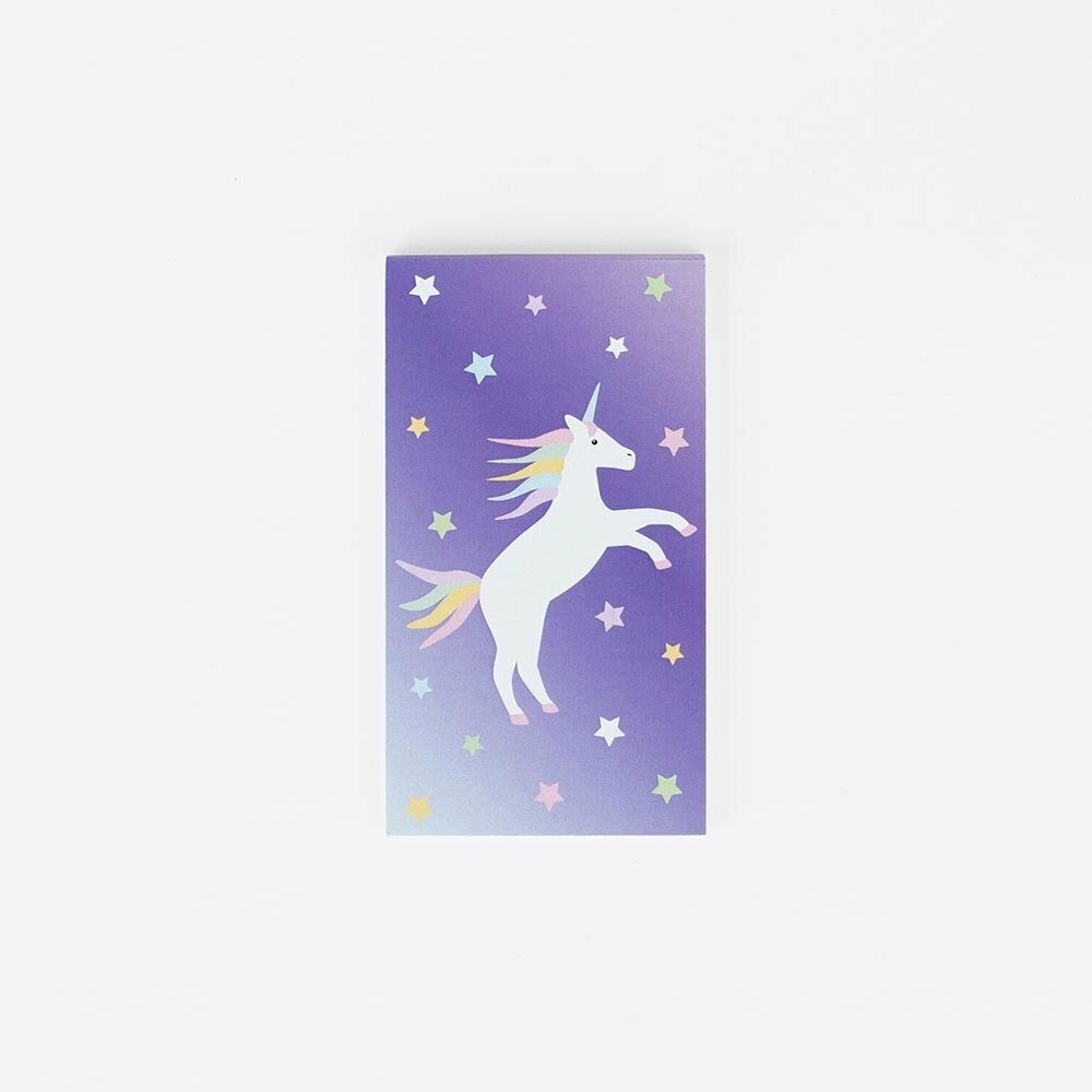 1 mini carnet licorne