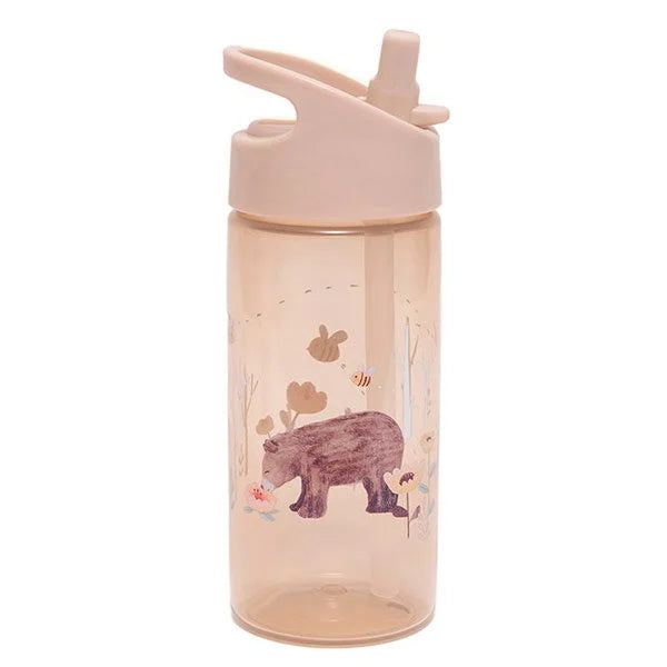 Petit Monkey drinking bottle Humming Bear Linen