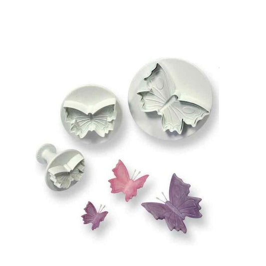 PME Veined Butterfly Plunger Cutter Set 3