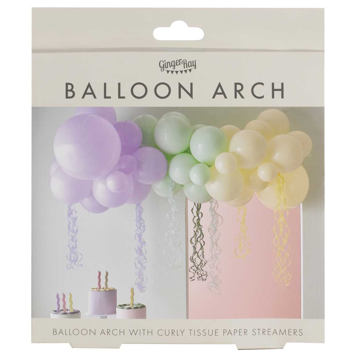 Pastel Balloon Arch Kit with Pastel Tassels