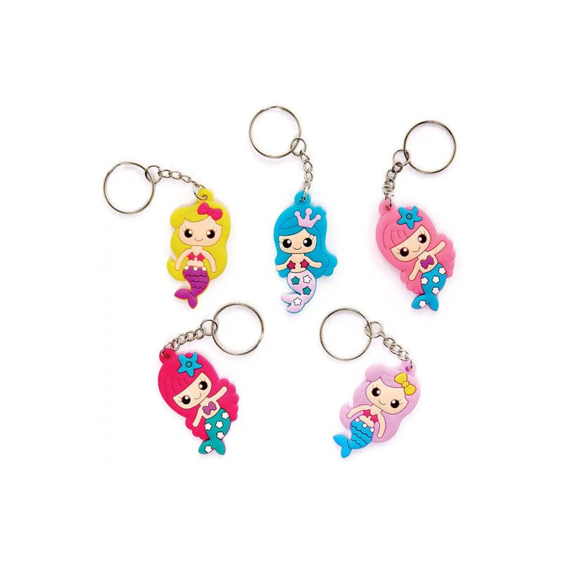 5 key rings - Mermaids