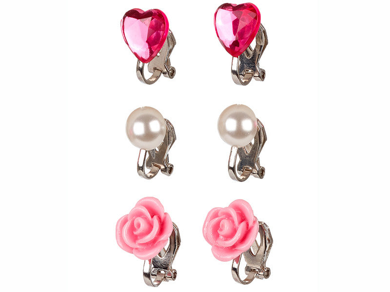 Souza Clip On Earring Set HILA pink