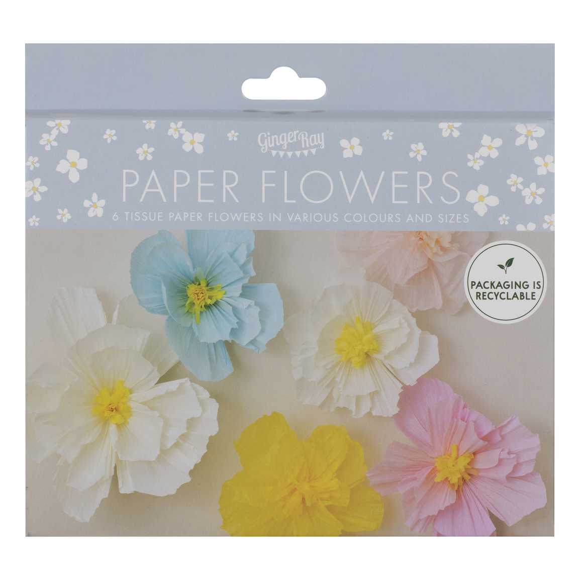 Fleurs en papier de soie 