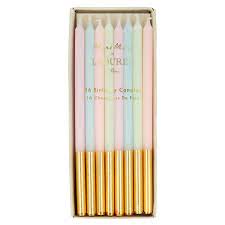 Laduree Paris Gold Dipped Candles (x 16)