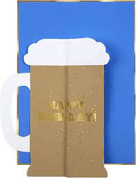 Happy Beerday Honeycomb Birthday Card