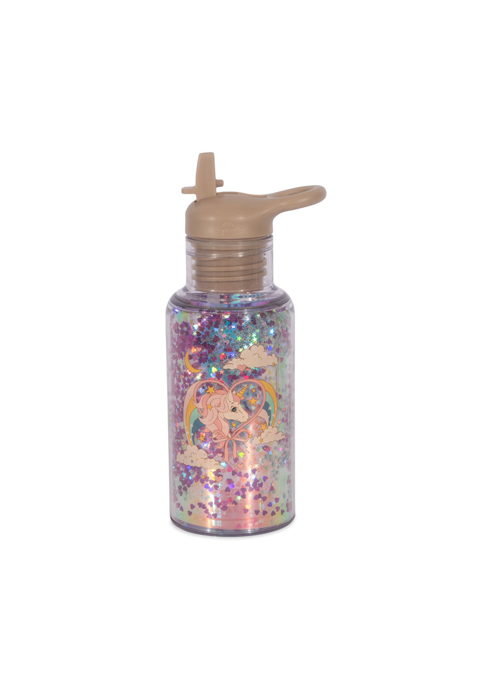 (KS101989) Glitter Bottle - Horn Stars