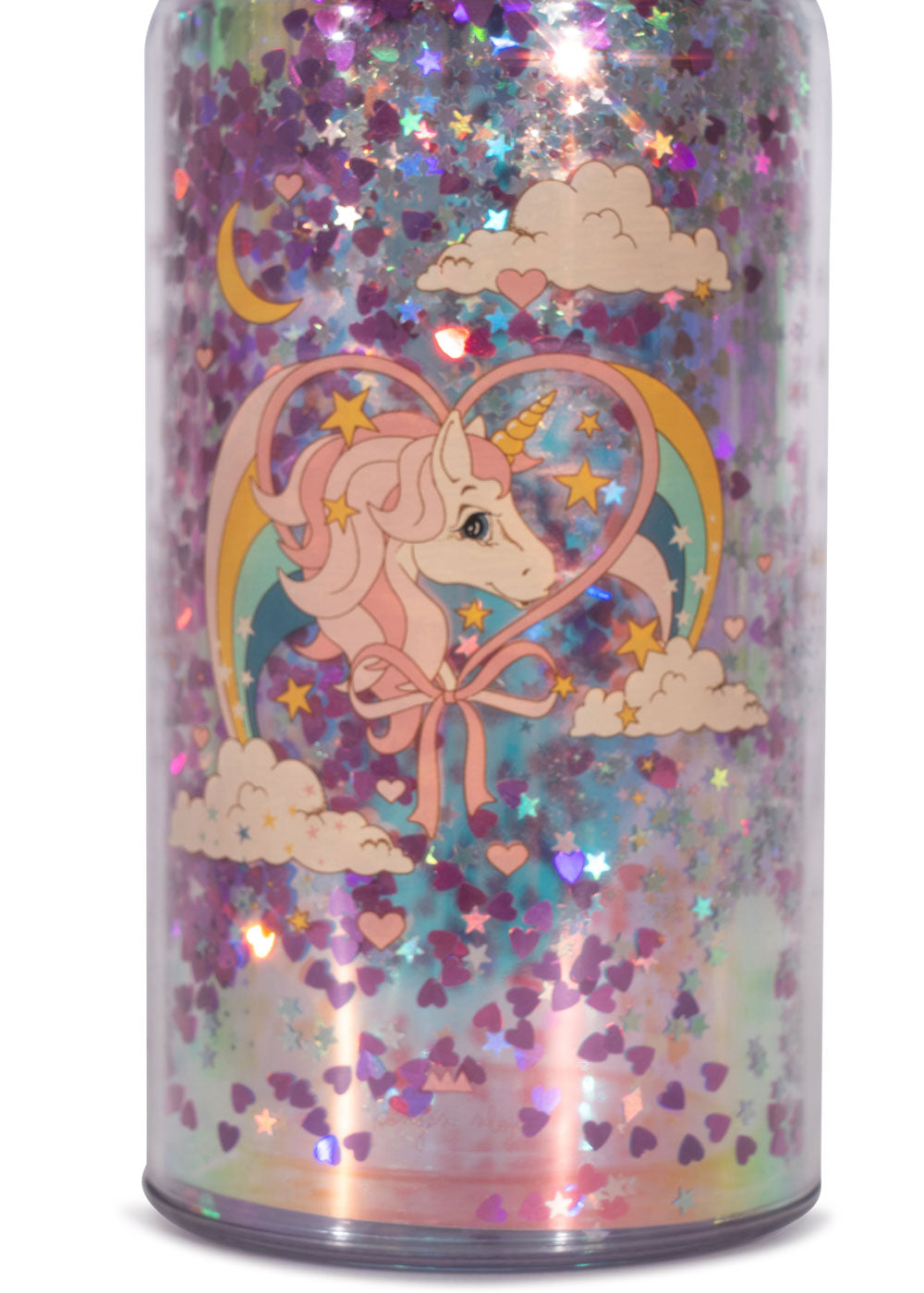 (KS101989) Glitter Bottle - Horn Stars