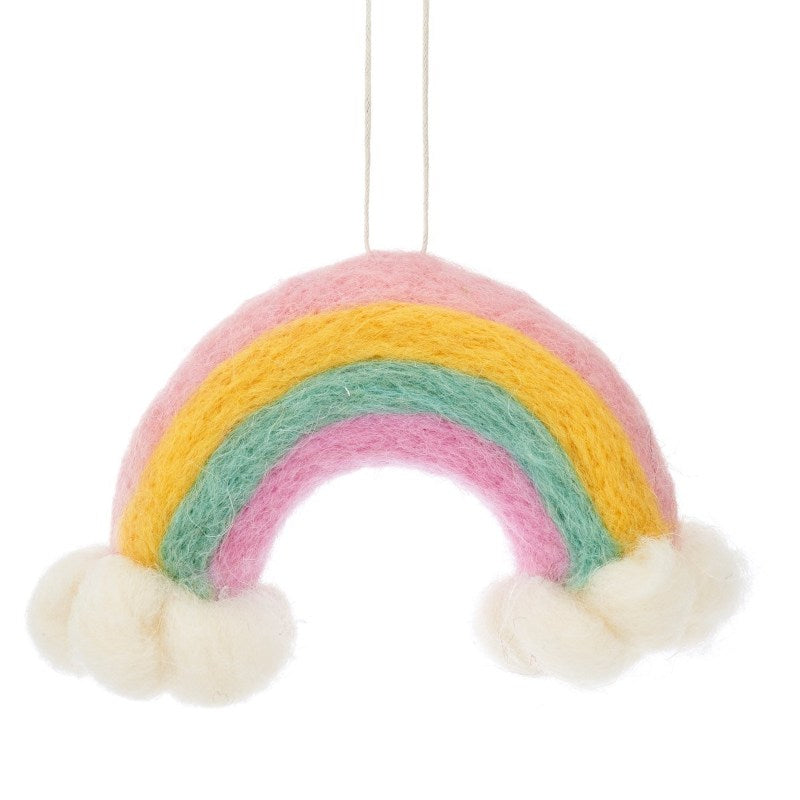 Christmas Ornament Rainbow And Clouds