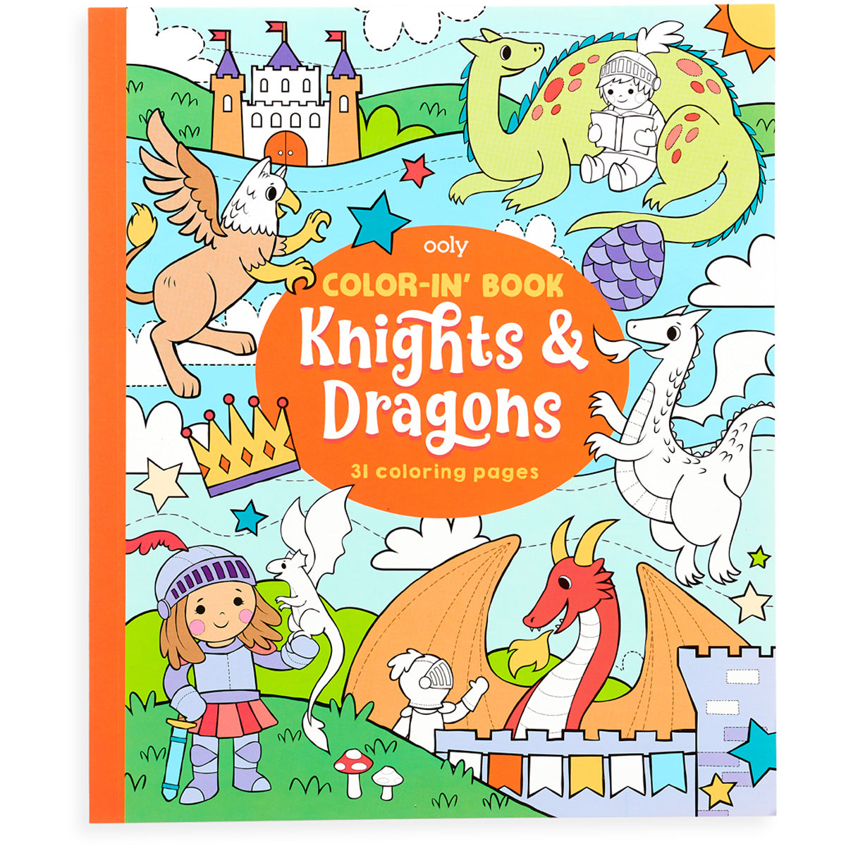 Colorin Book – Knights & Dragons