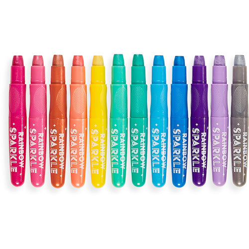 Rainbow Sparkle Watercolor Gel Crayons – Set of 12