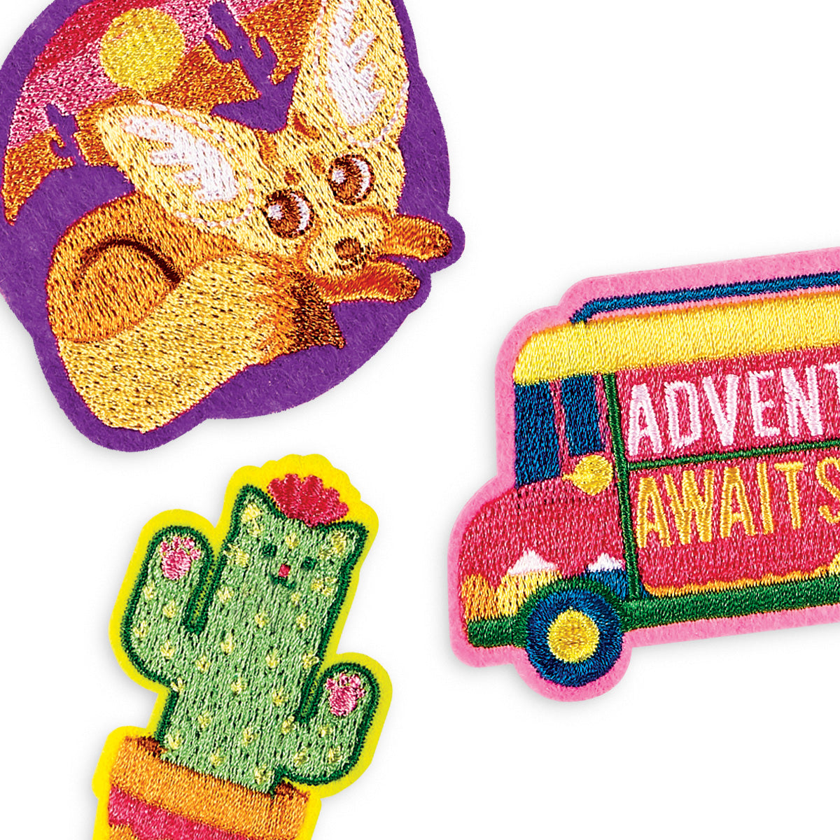 Patch Em Iron On Patches – Set of 3 – Desert Adventure