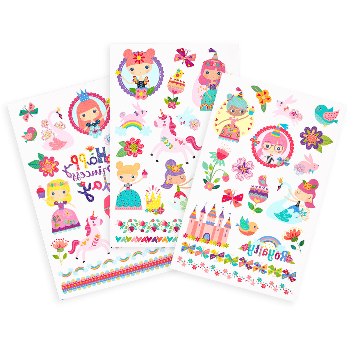 Tattoo Palooza Temporary Tattoos – Princess Garden