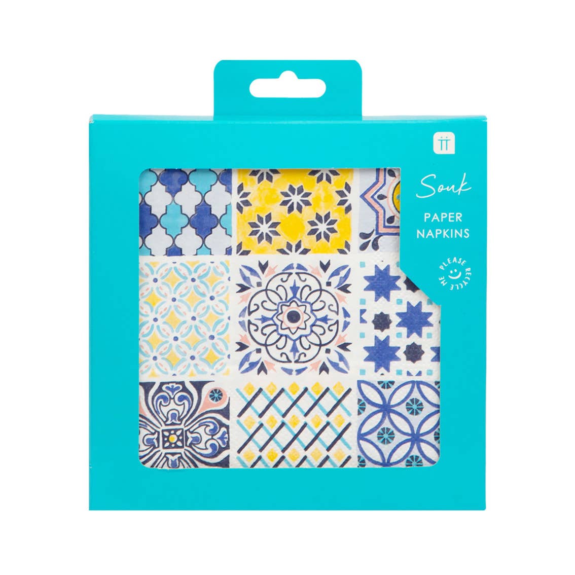 Talking Tables - Souk Blue Summer Napkins - 20 Pack