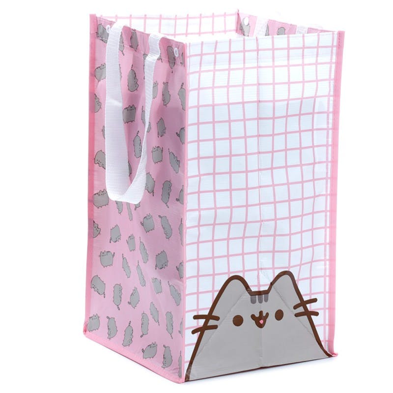 SET OF 3 RECYCLED PLASTIC BOTTLES RPET RECYCLING BAGS - PUSHEEN THE CAT