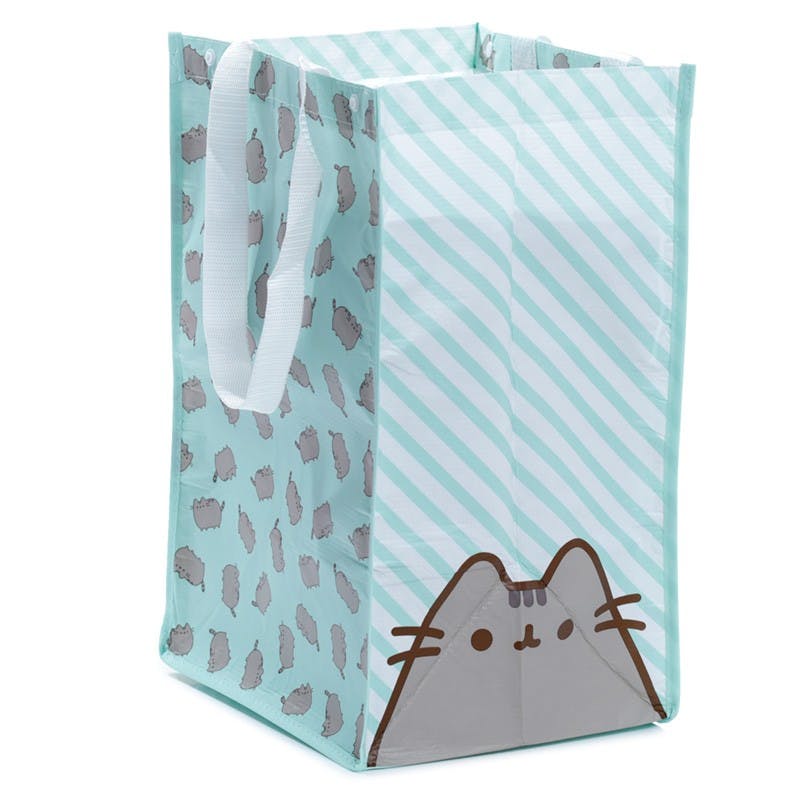 SET OF 3 RECYCLED PLASTIC BOTTLES RPET RECYCLING BAGS - PUSHEEN THE CAT