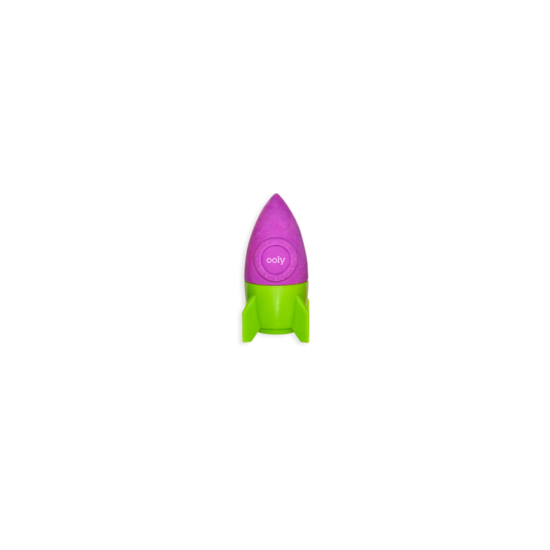 PURPLE  blast off eraser sharpener