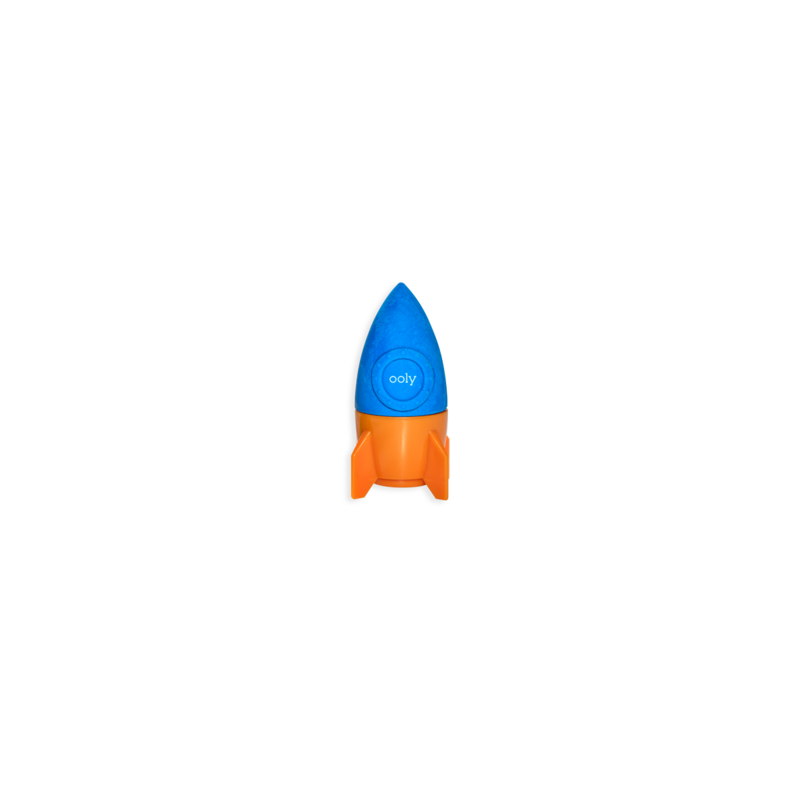 Blue blast off eraser sharpener blue