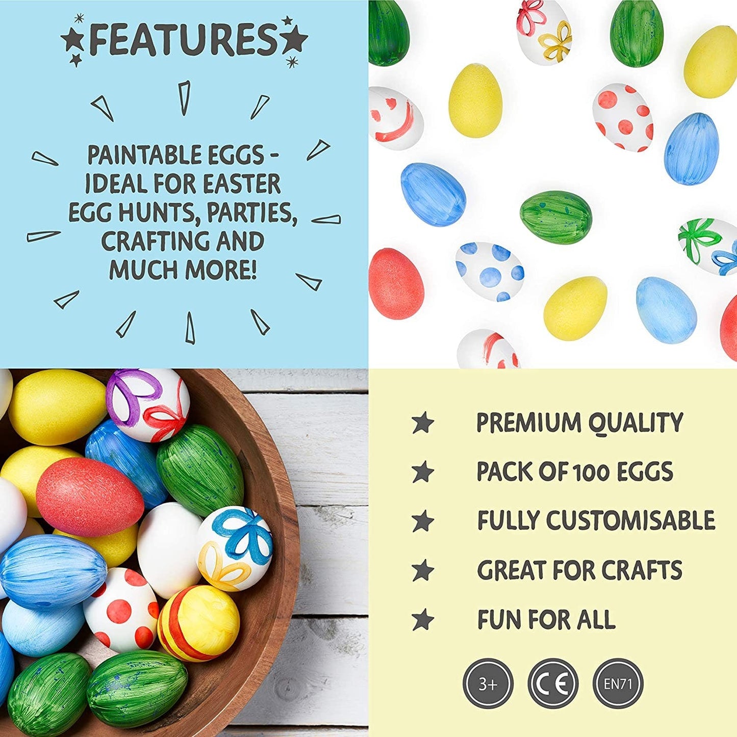 Easter eggs 100