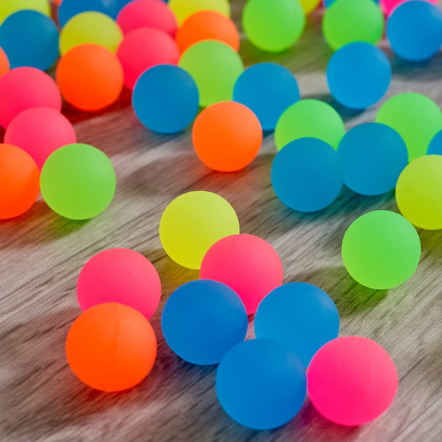 NEON BOUNCY BALLS