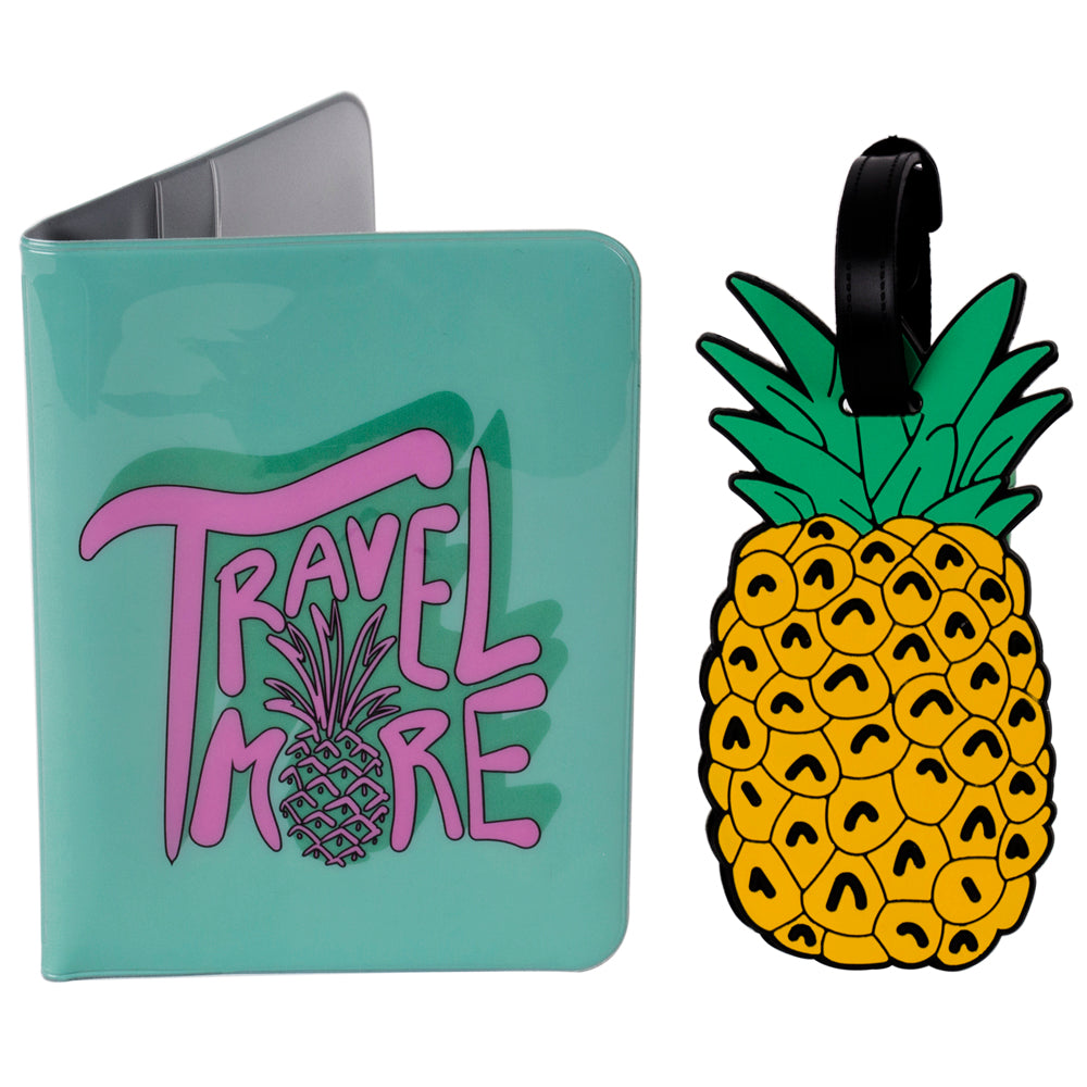 PASSPORT HOLDER AND ID TRAVEL UNICORN AND PINEAPPLE HF