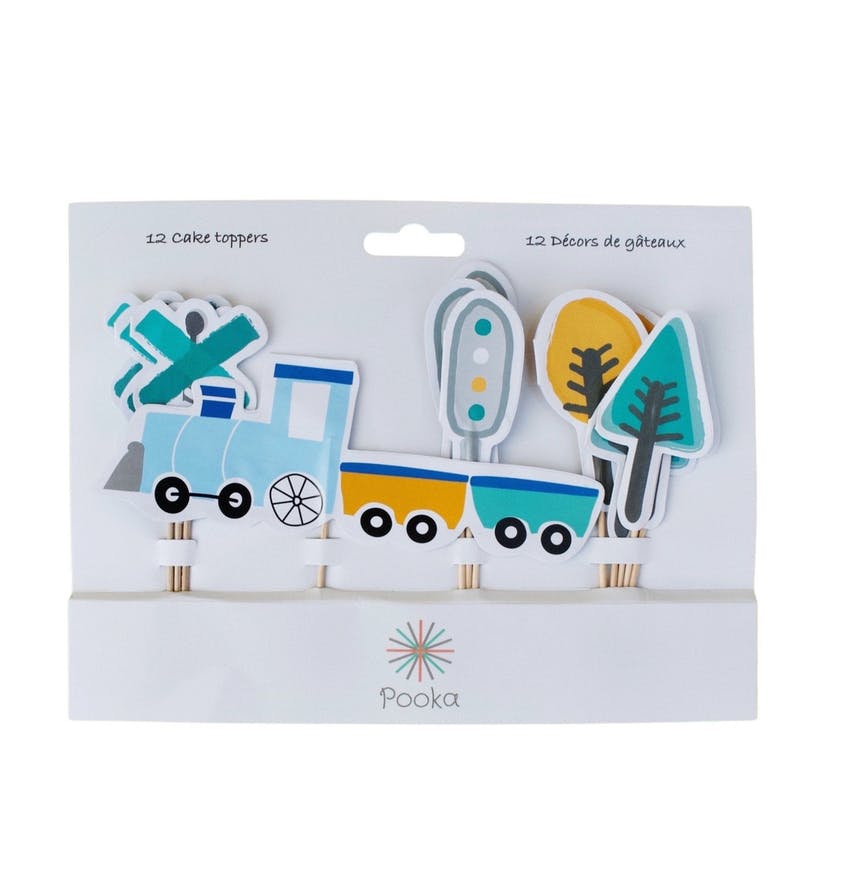 STEAM TRAIN TOPPERS (SET OF 12)