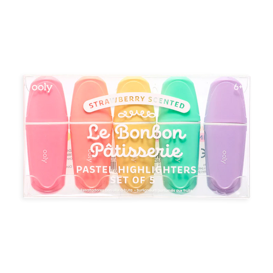 le bonbon pâtisserie scented pastel highlighters - set of 5