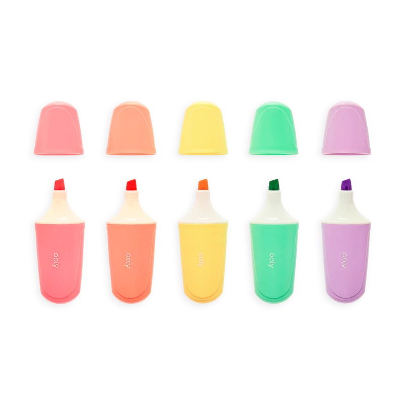 le bonbon pâtisserie scented pastel highlighters - set of 5