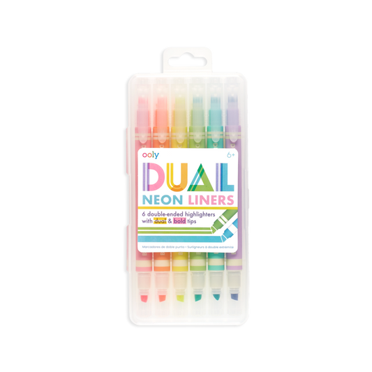 dual liner double-ended neon highlighters