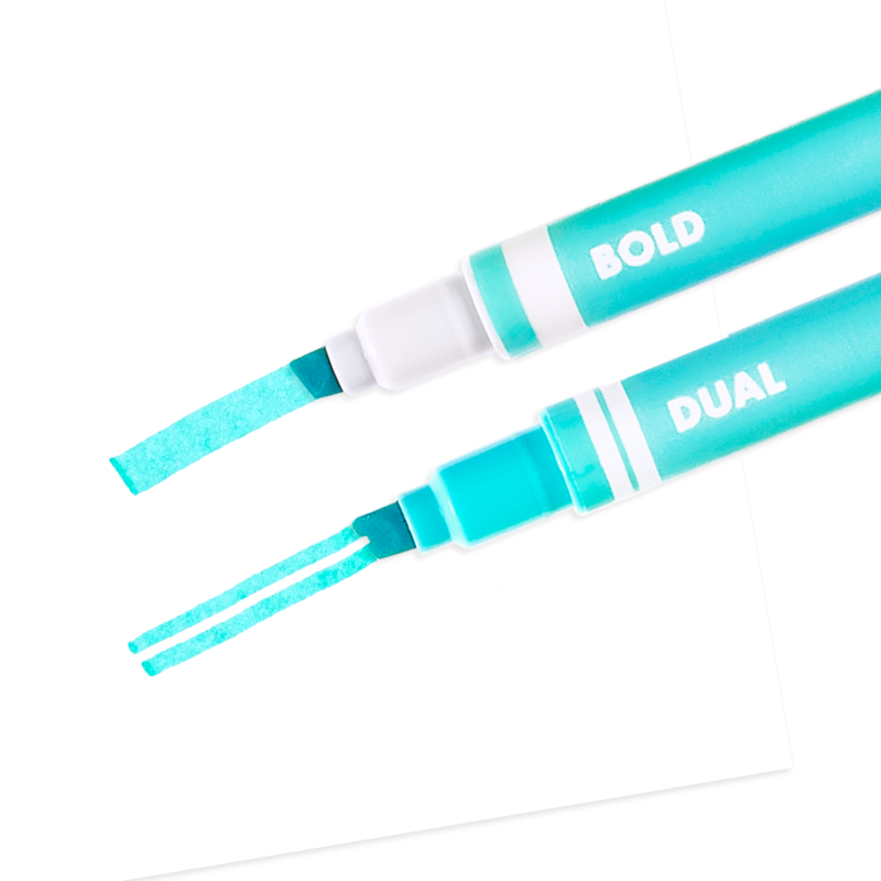 dual liner double-ended neon highlighters