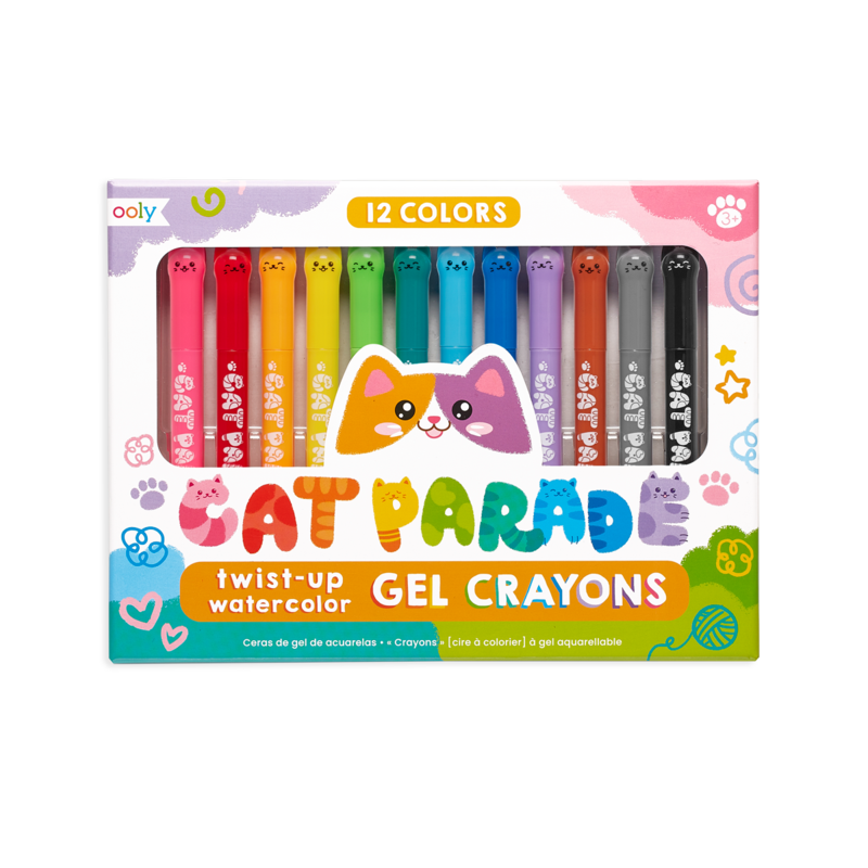 cat parade gel crayons