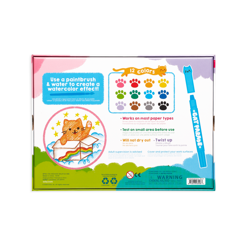 cat parade gel crayons