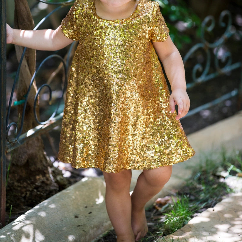 Gold Sequin Dress