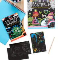 dinosaur days scratch and scribble mini scratch art kit