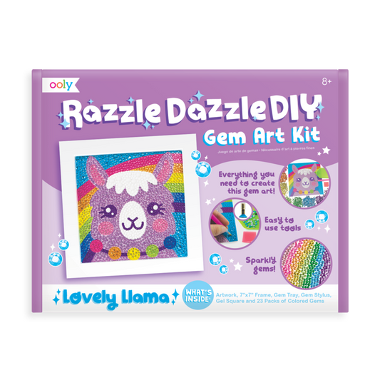 Razzle Dazzle Diy Gem Art Kit - Lovely Llama