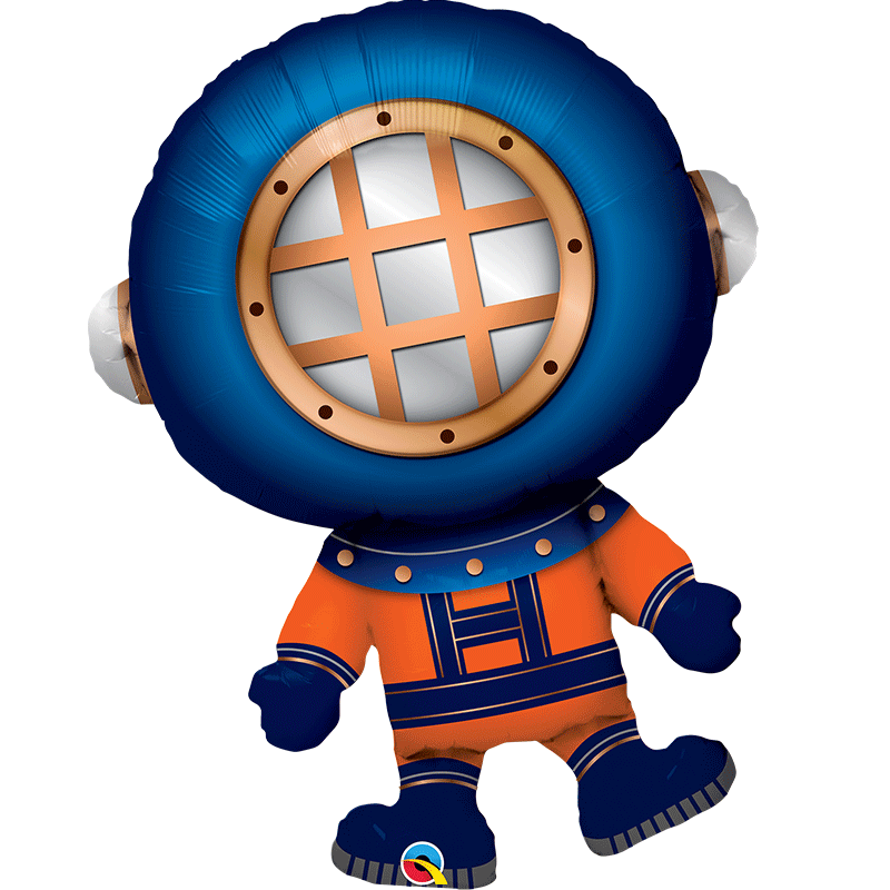 Foil Balloon 37″ Deep Sea Diver