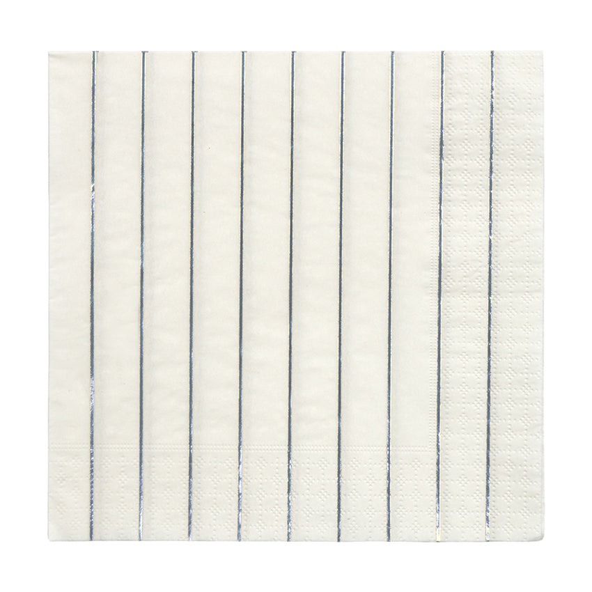 Silver stripe napkins L