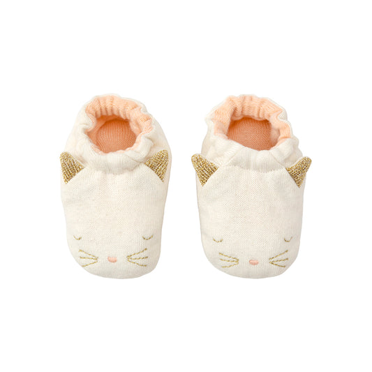 Chaussons bébé chat