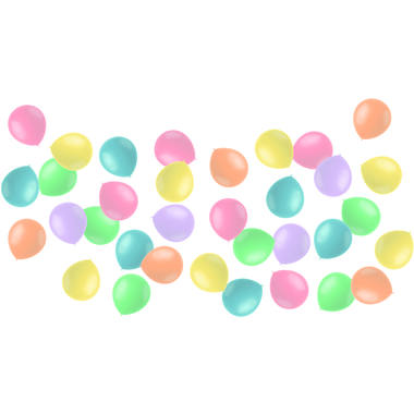 Mini Balloons Powder Pastels 13cm - 50 pieces