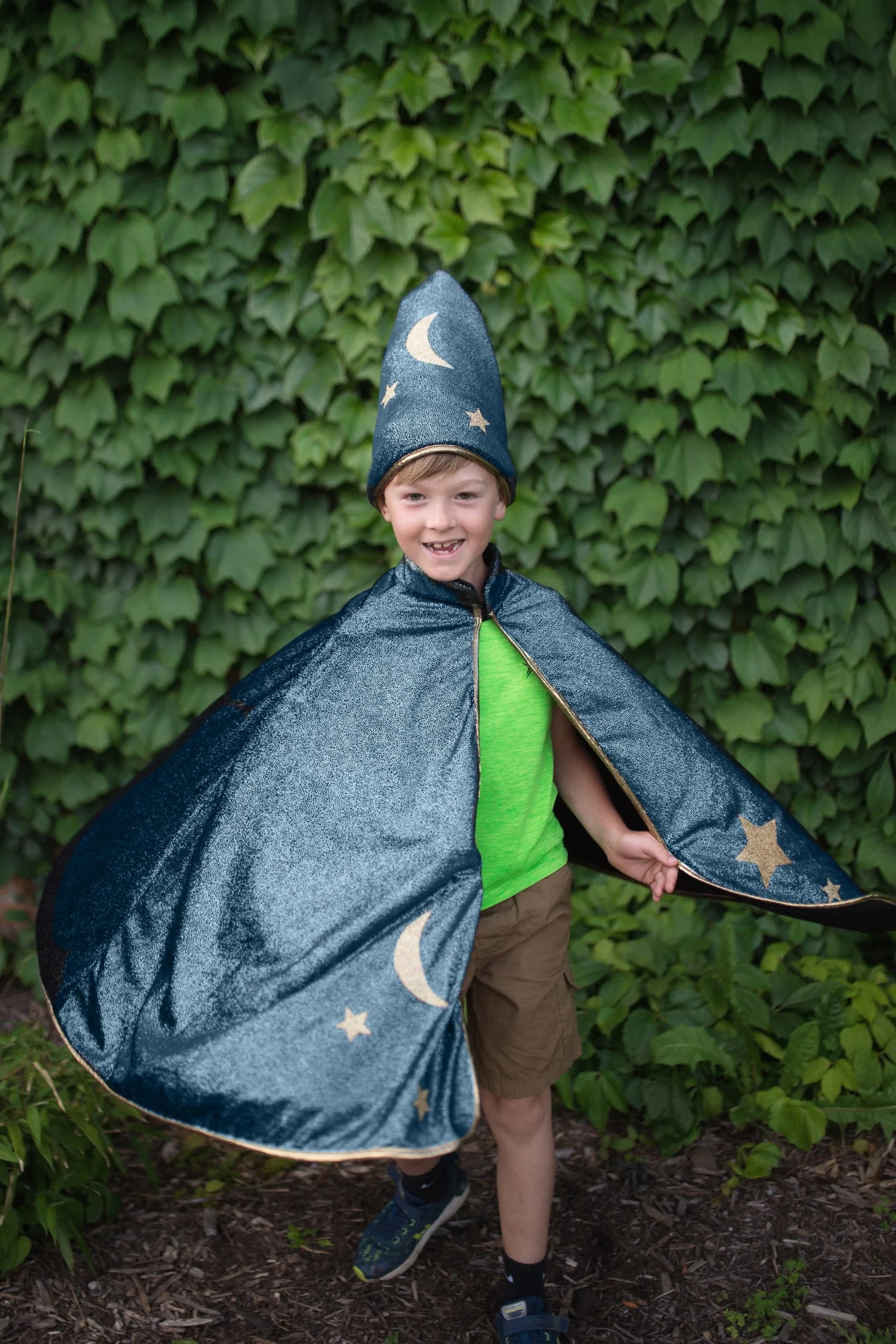 Starry night wizard cape & hat