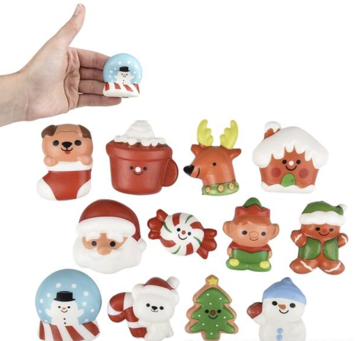 2" Christmas Squish Sticker Assortment