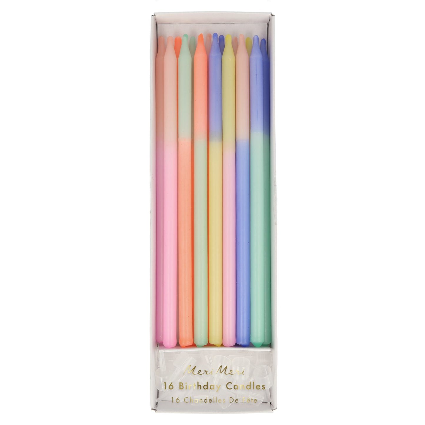 Multi color block candles