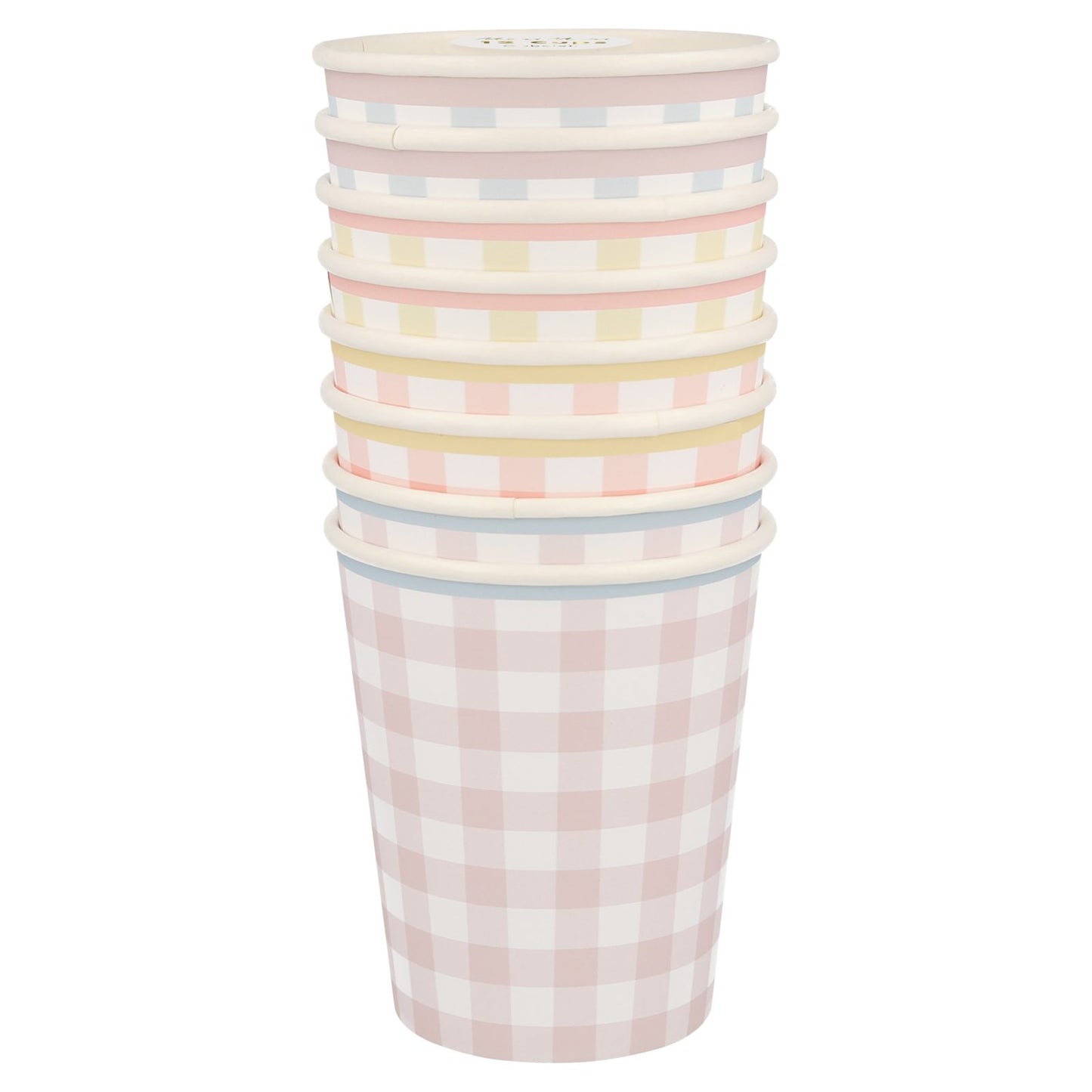 Gingham cups